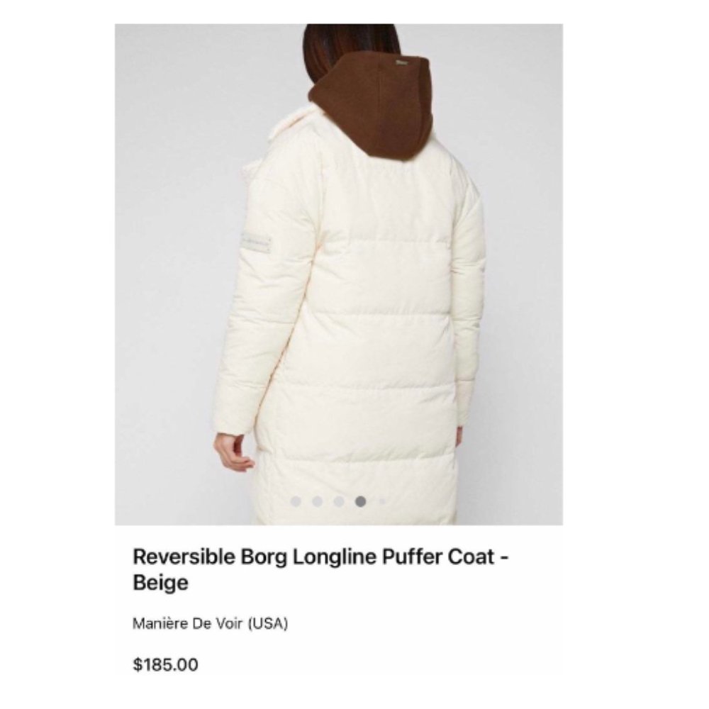 Maniere De Voir Reversible LongLine Puffer Coat